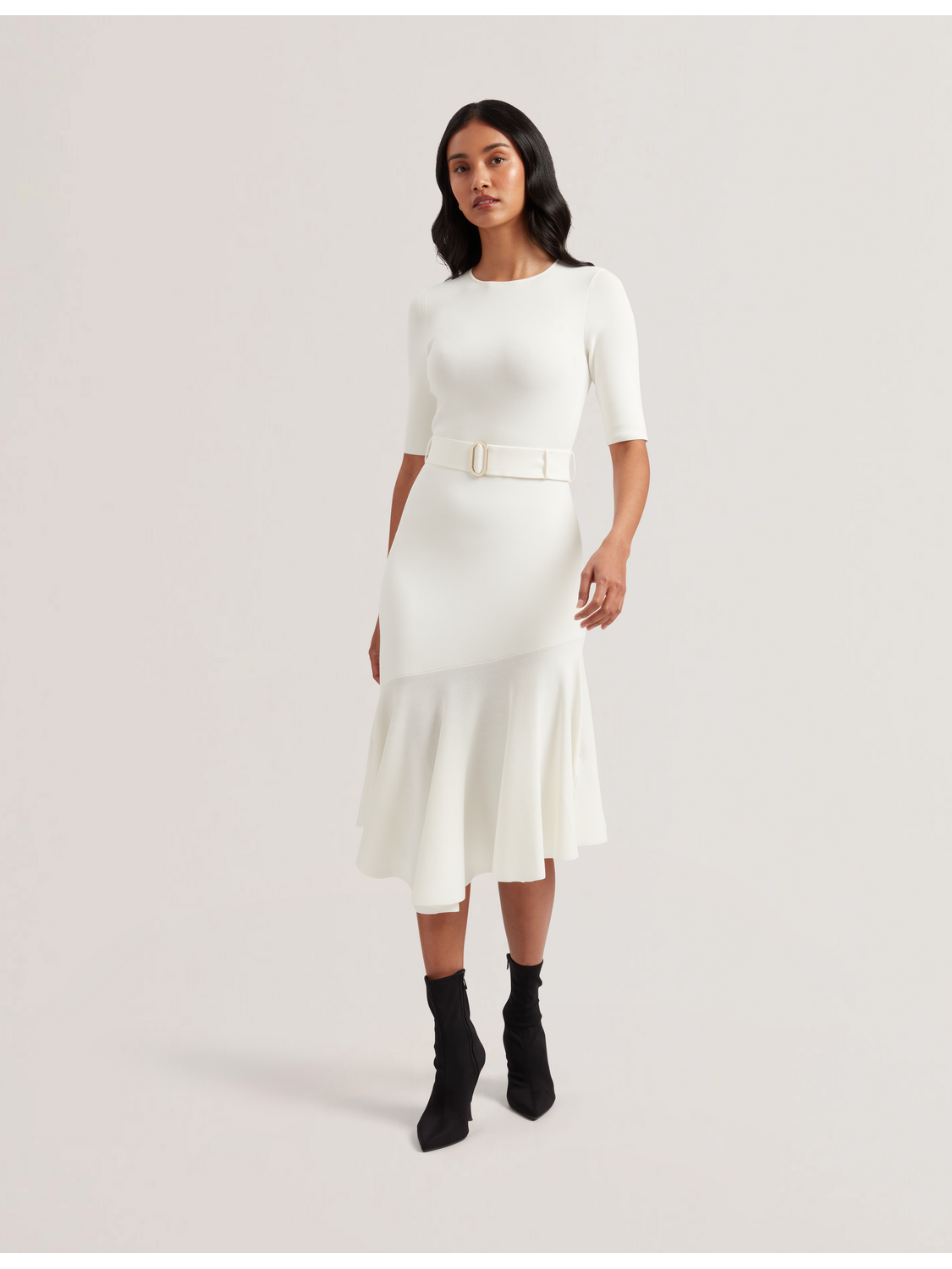 Ted Baker SAMALEE - Flippy Hem Knitted Midi Dress