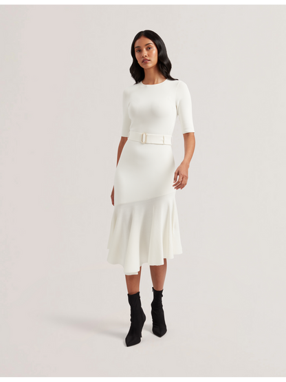 Ted Baker SAMALEE - Flippy Hem Knitted Midi Dress