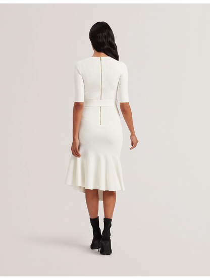 Ted Baker SAMALEE - Flippy Hem Knitted Midi Dress