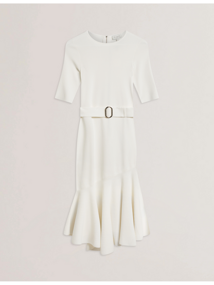 Ted Baker SAMALEE - Flippy Hem Knitted Midi Dress
