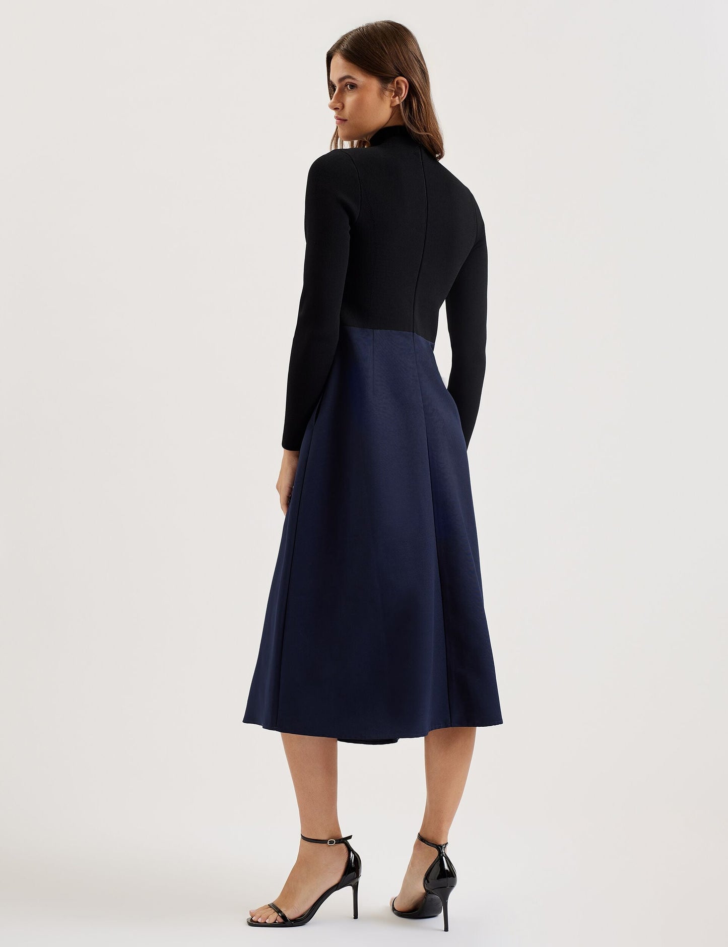 Ted Baker CHIRA - Knit Bodice Midi Dress With Wrap Skirt