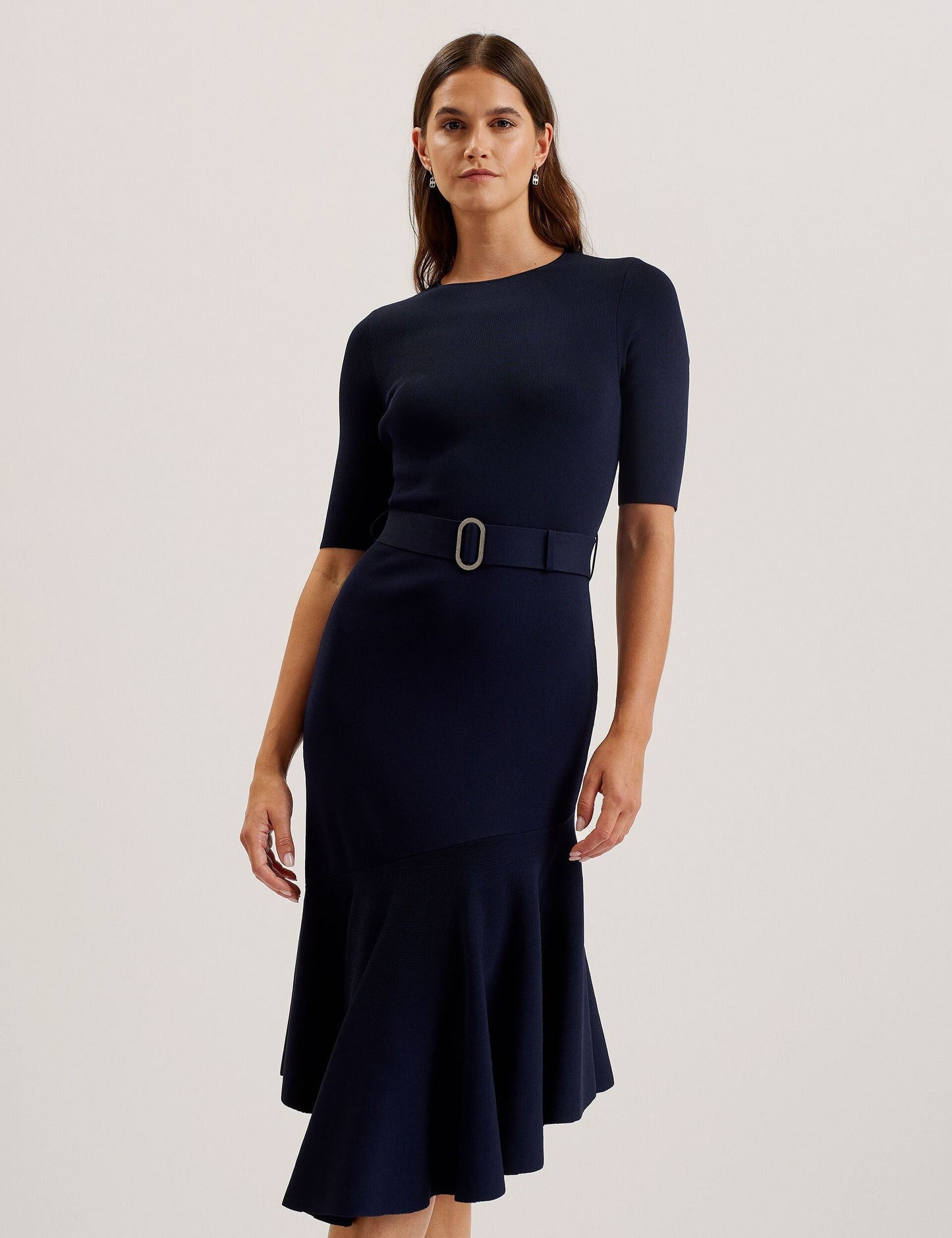 Ted Baker SAMALEE - Flippy Hem Knitted Midi Dress