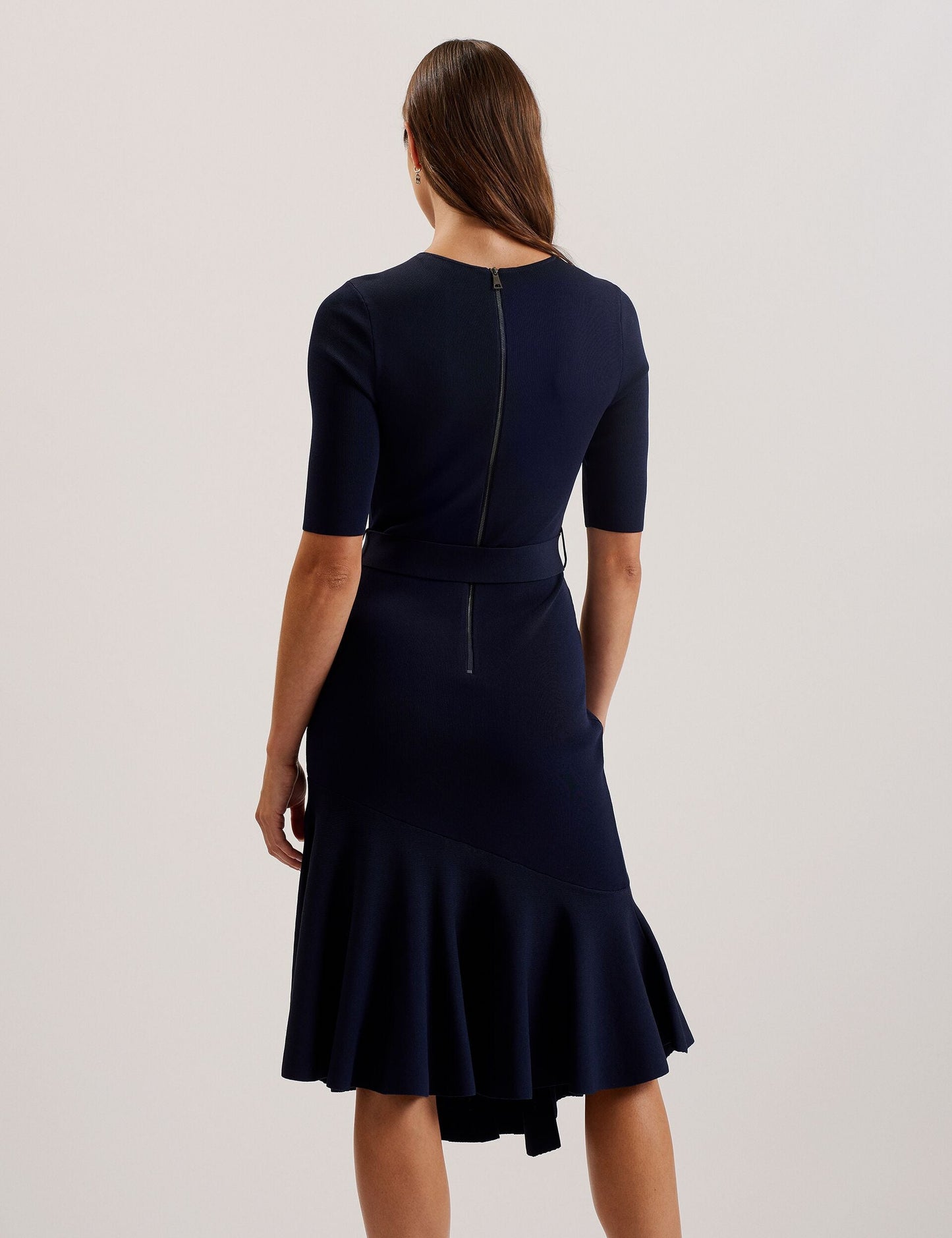 Ted Baker SAMALEE - Flippy Hem Knitted Midi Dress