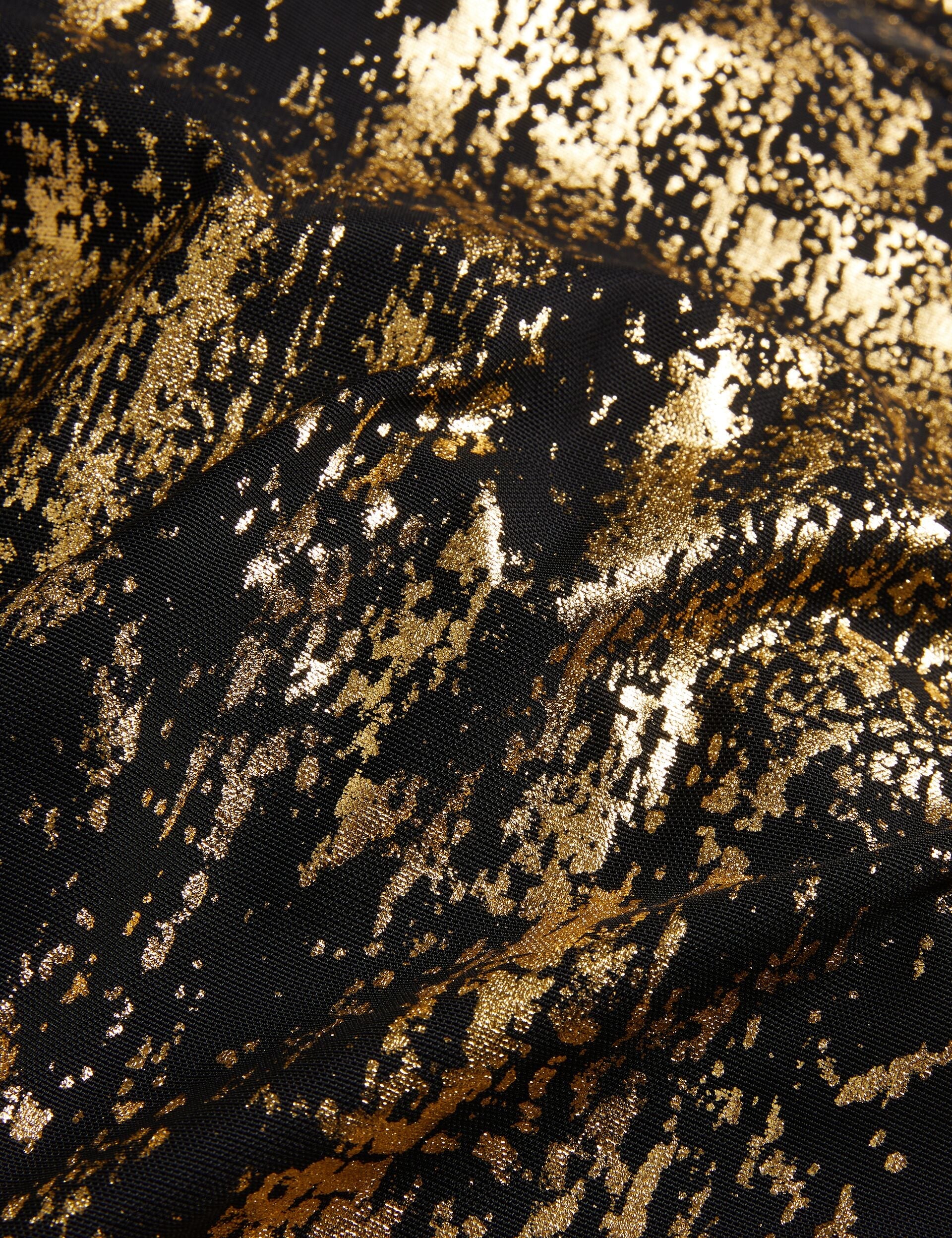 Ted Baker JUNHAA - Foil Print Long Sleeve Mesh Midi Dress