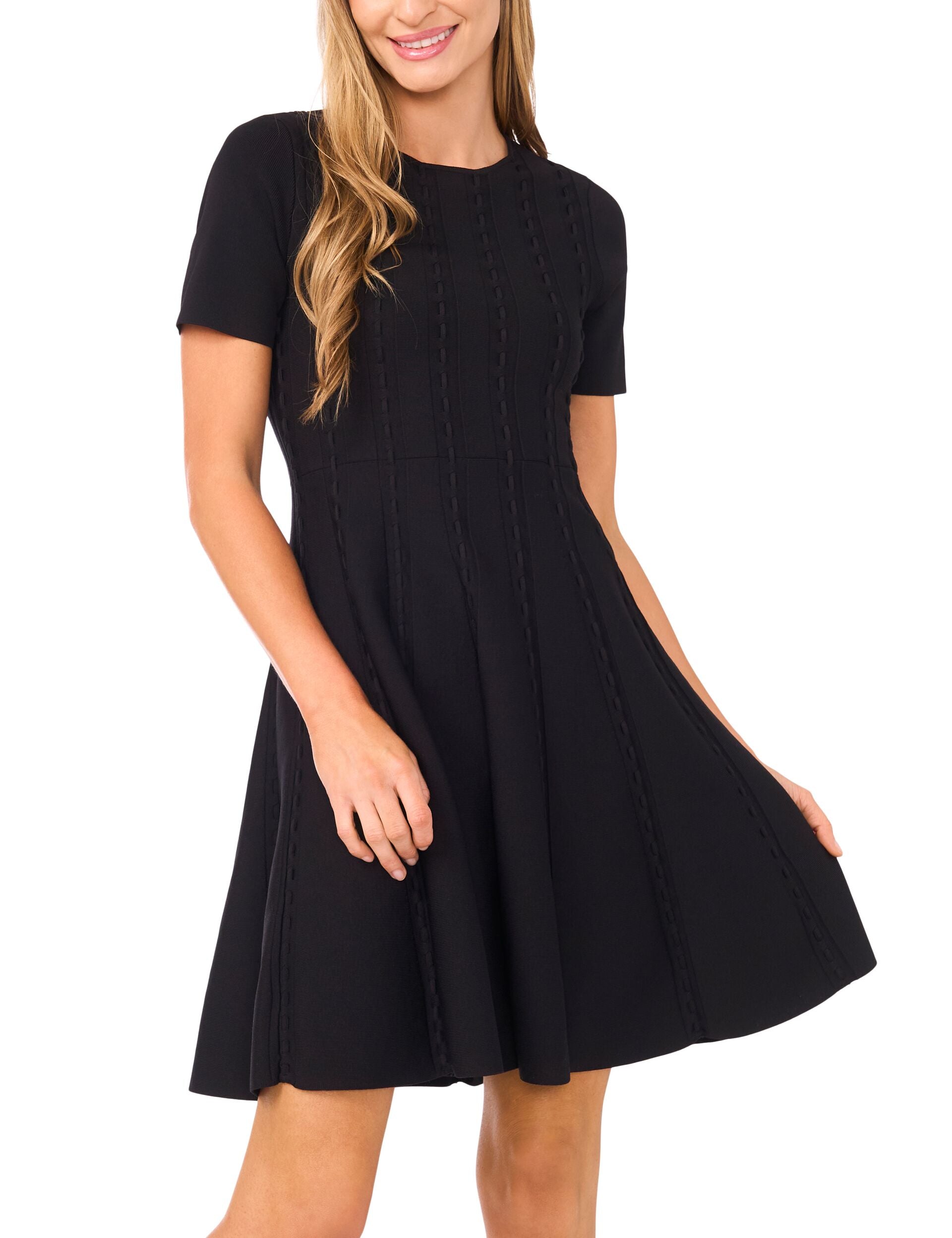Ted Baker ELLA - Short Sleeve Ribbon Stitch Mini Dress