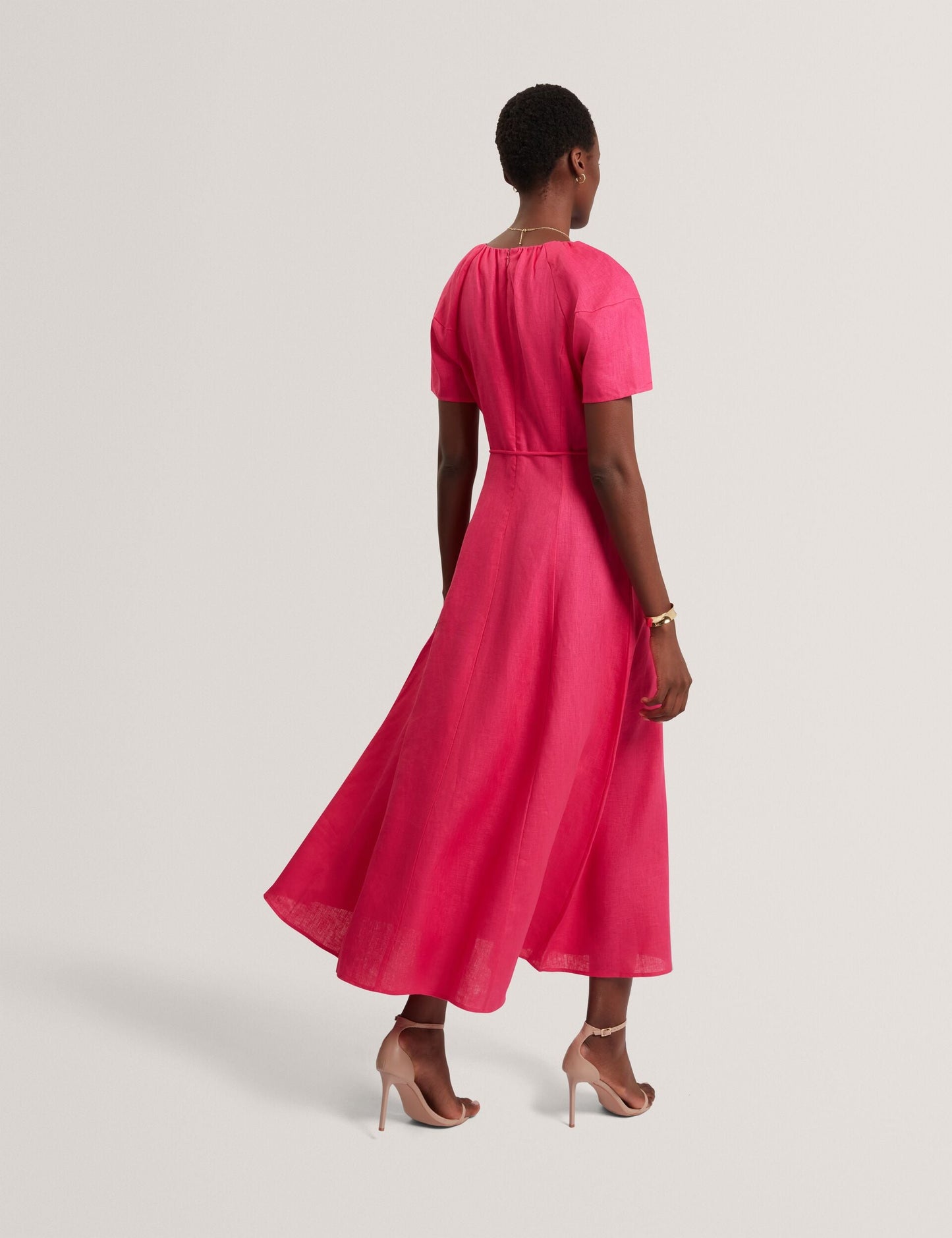 Ted Baker ALLISON Linen Raglan Sleeve Maxi Dress
