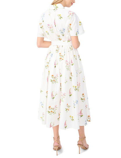 Ted Baker RILEY Floral Belted Midi Shirt Dress
