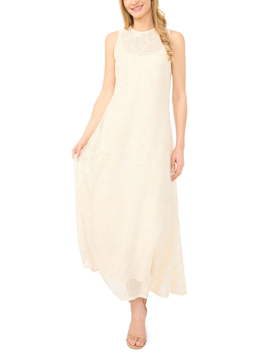 Ted Baker MIMI Floral Crochet Sleeveless Maxi Dress