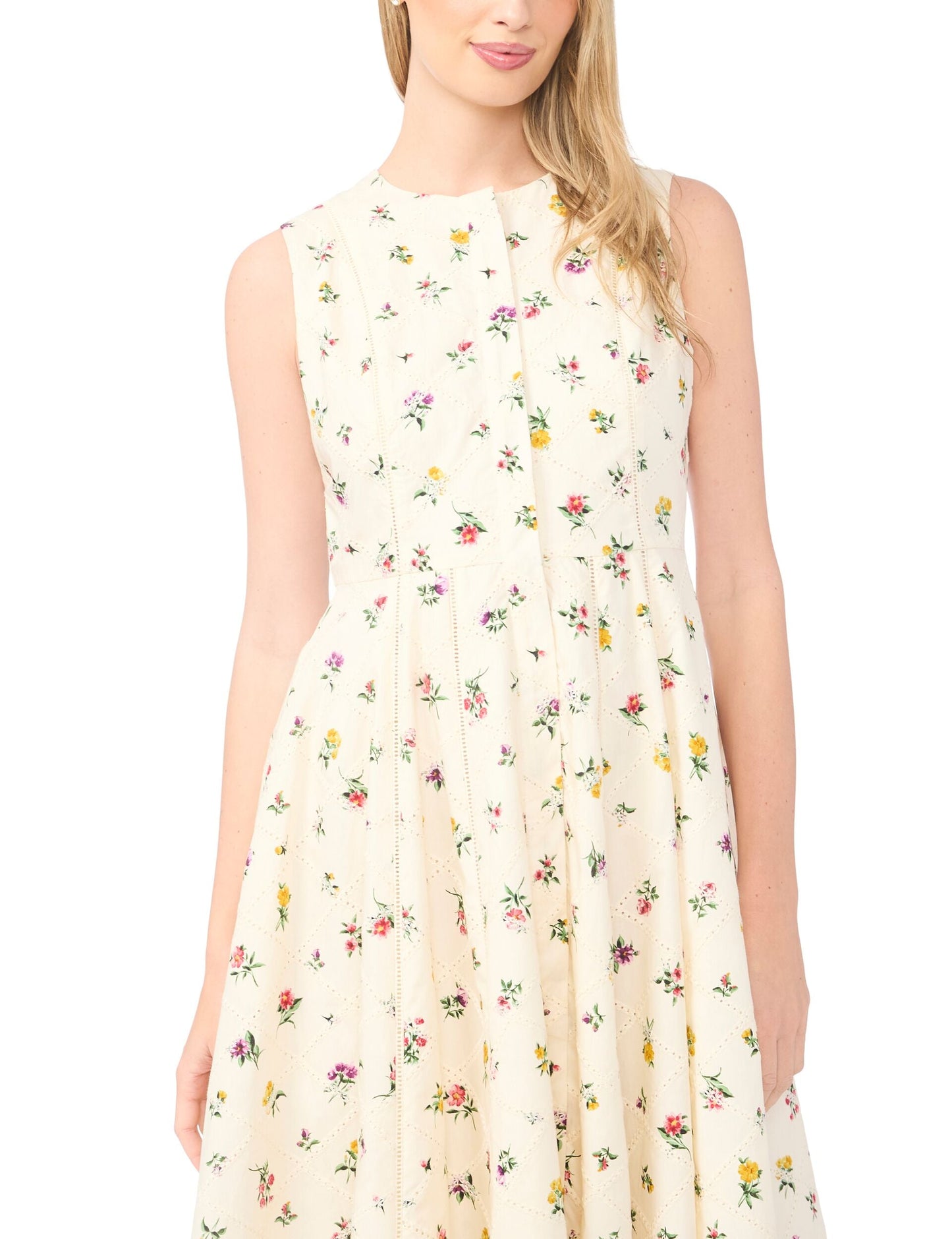 Ted Baker JOANNE Wildflower Sleeveless Smock Midi Dress