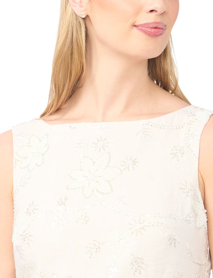 Ted Baker HAYLEE Beaded Floral Sleeveless Mini Dress