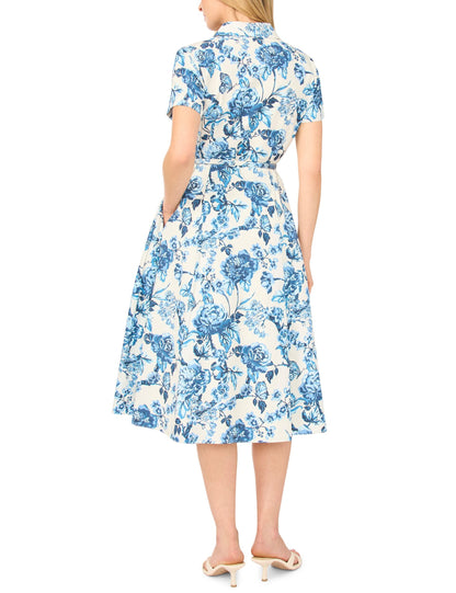 Ted Baker RORY Cotton Floral Belted Midi Shirt Dress