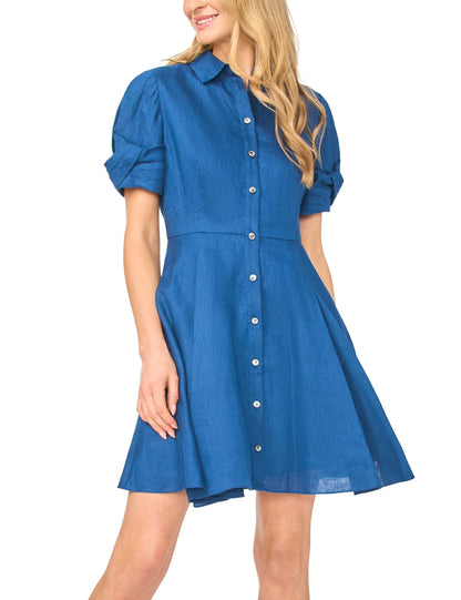 Ted Baker STINA Linen Chambray Mini Shirt Dress