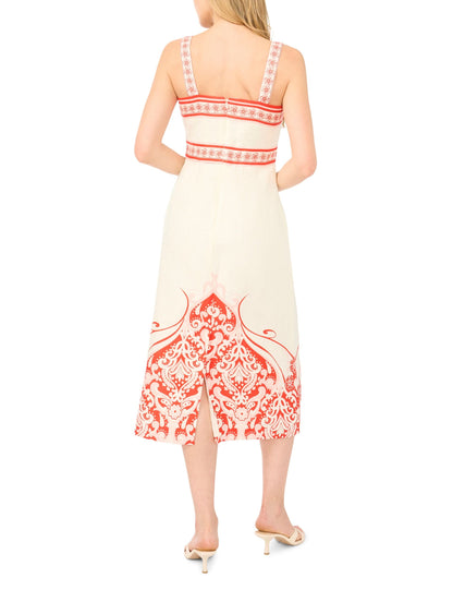 Ted Baker NOEMI Printed Detail Strappy Linen Sundress