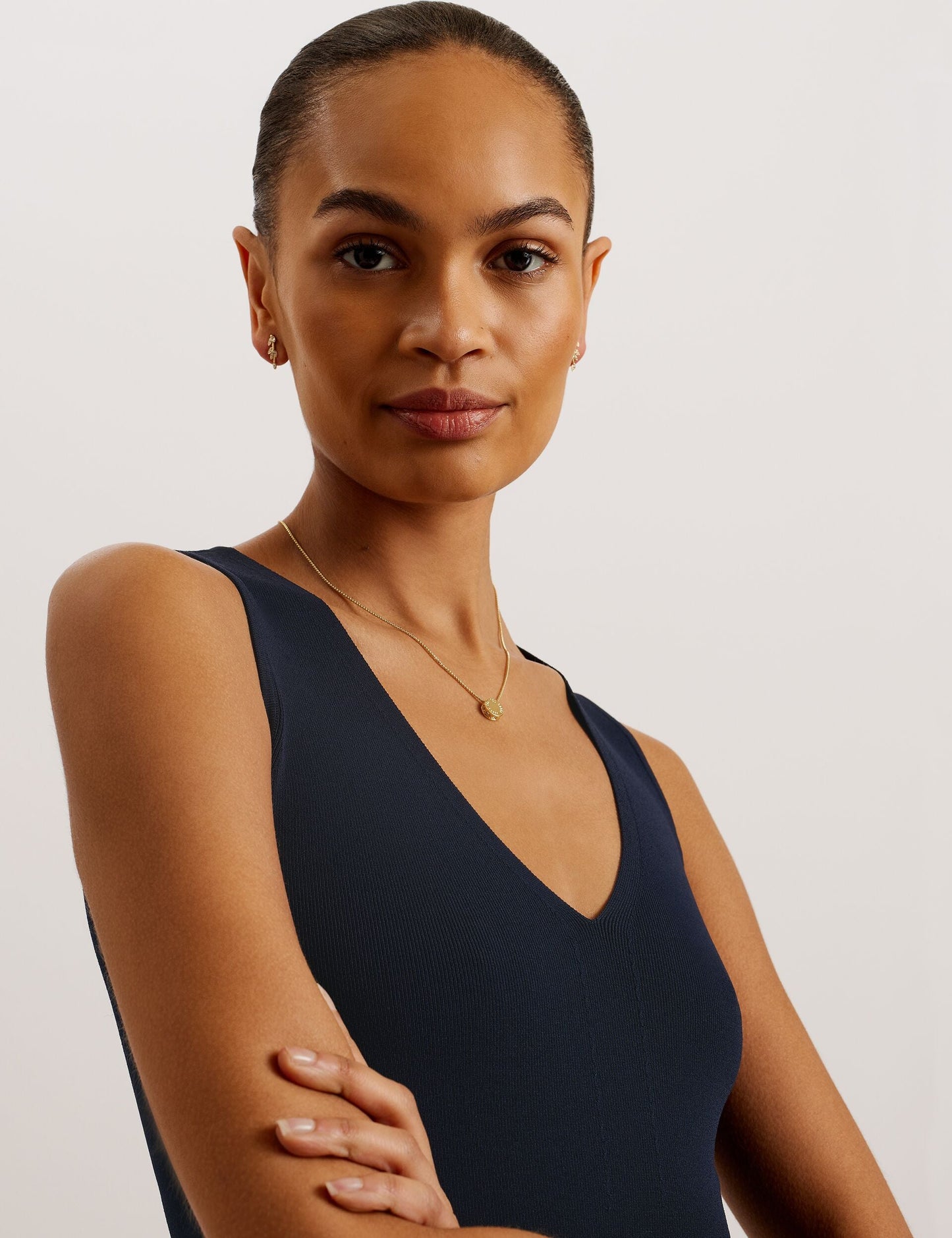 Ted Baker JOSIIY - V Neck Slim Fit Sleeveless Knit Top