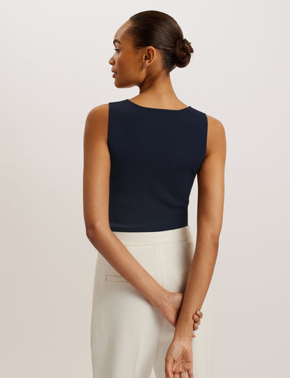 Ted Baker JOSIIY - V Neck Slim Fit Sleeveless Knit Top