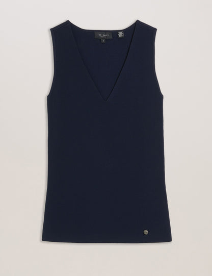 Ted Baker JOSIIY - V Neck Slim Fit Sleeveless Knit Top