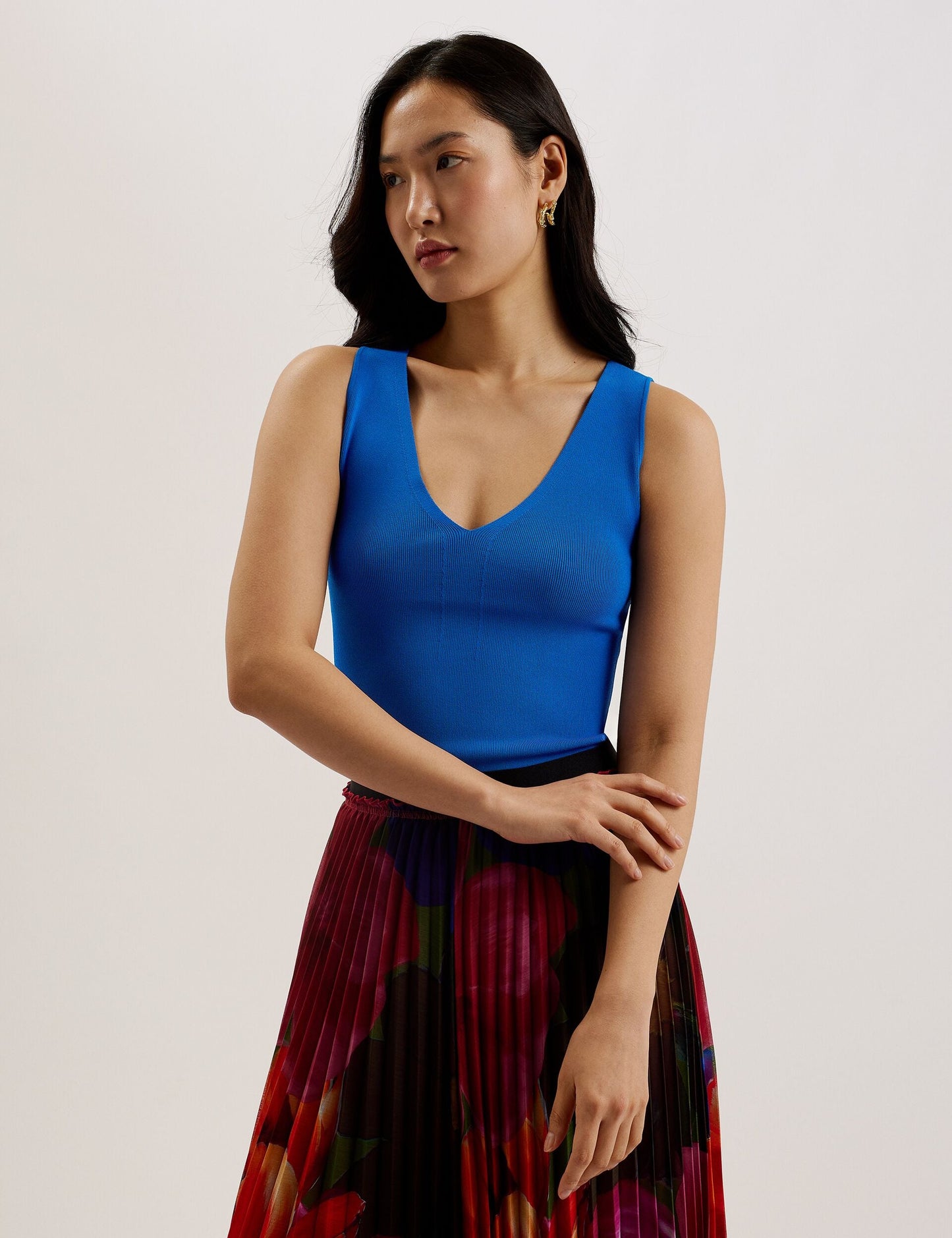 Ted Baker JOSIIY - V Neck Slim Fit Sleeveless Knit Top