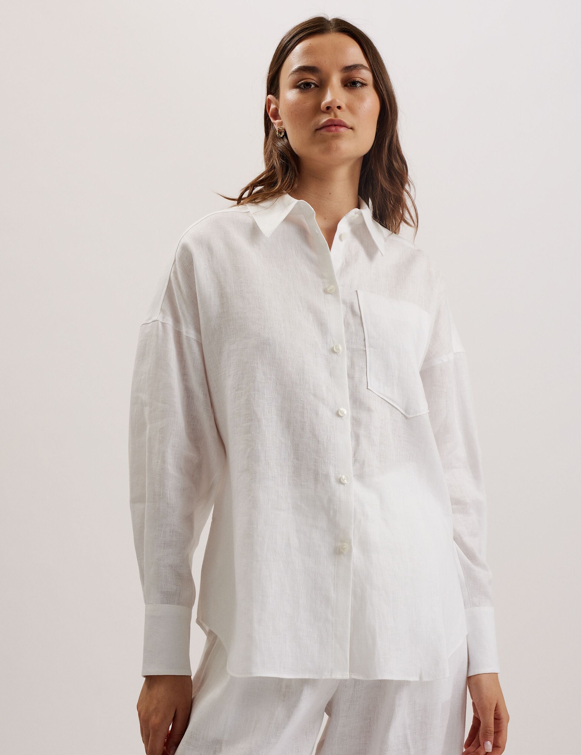 Ted Baker TOLOCA - Oversized Linen Shirt