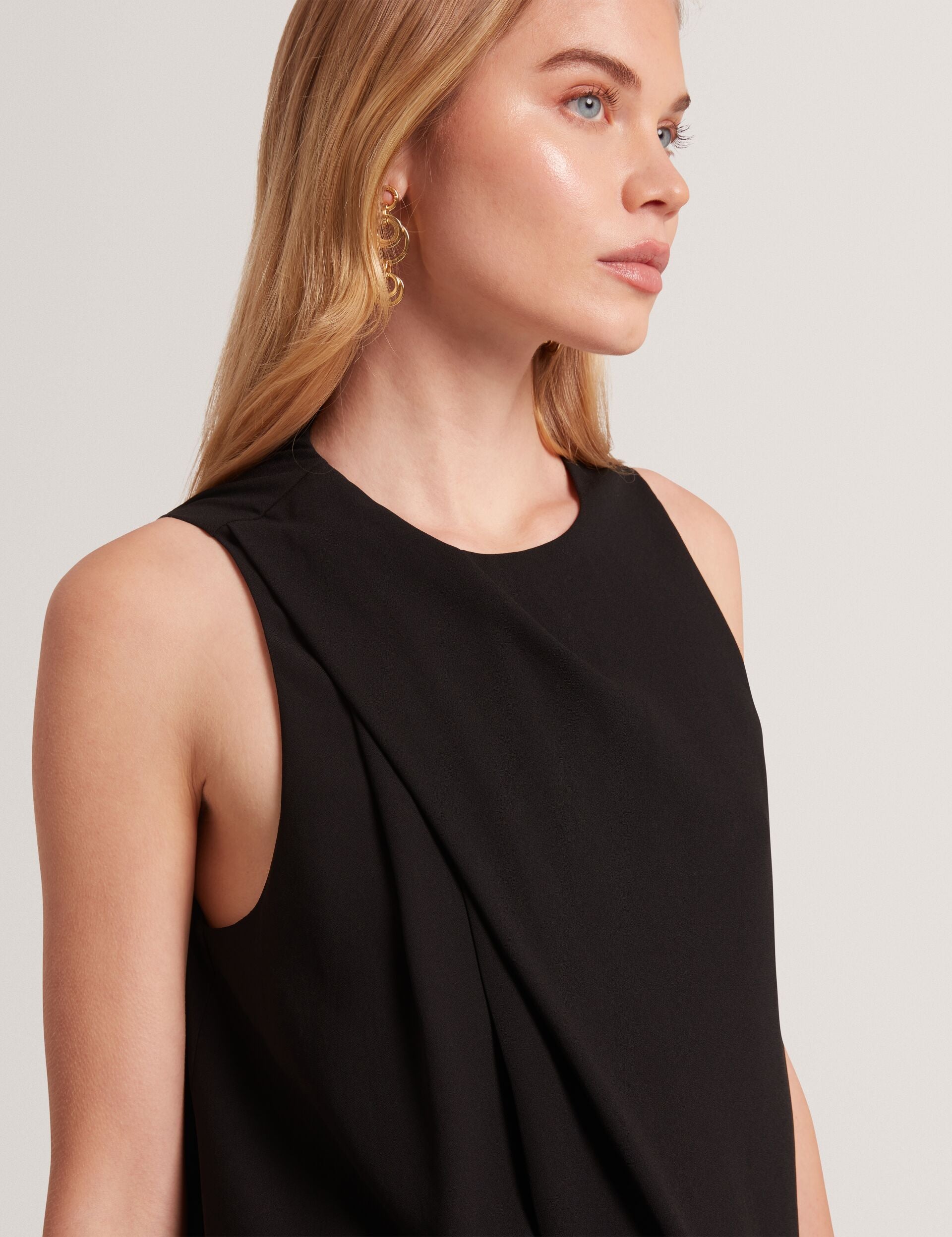 Ted Baker ICANA - Draped Front Asymmetric Sleeveless Top