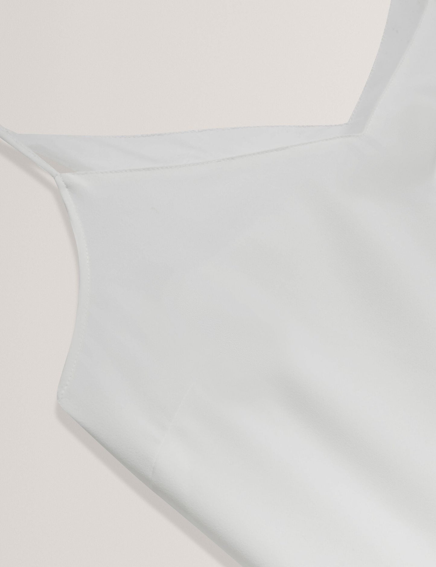 Ted Baker LULEA Chiffon Detail V-Neck Strappy Cami Top in Ivory