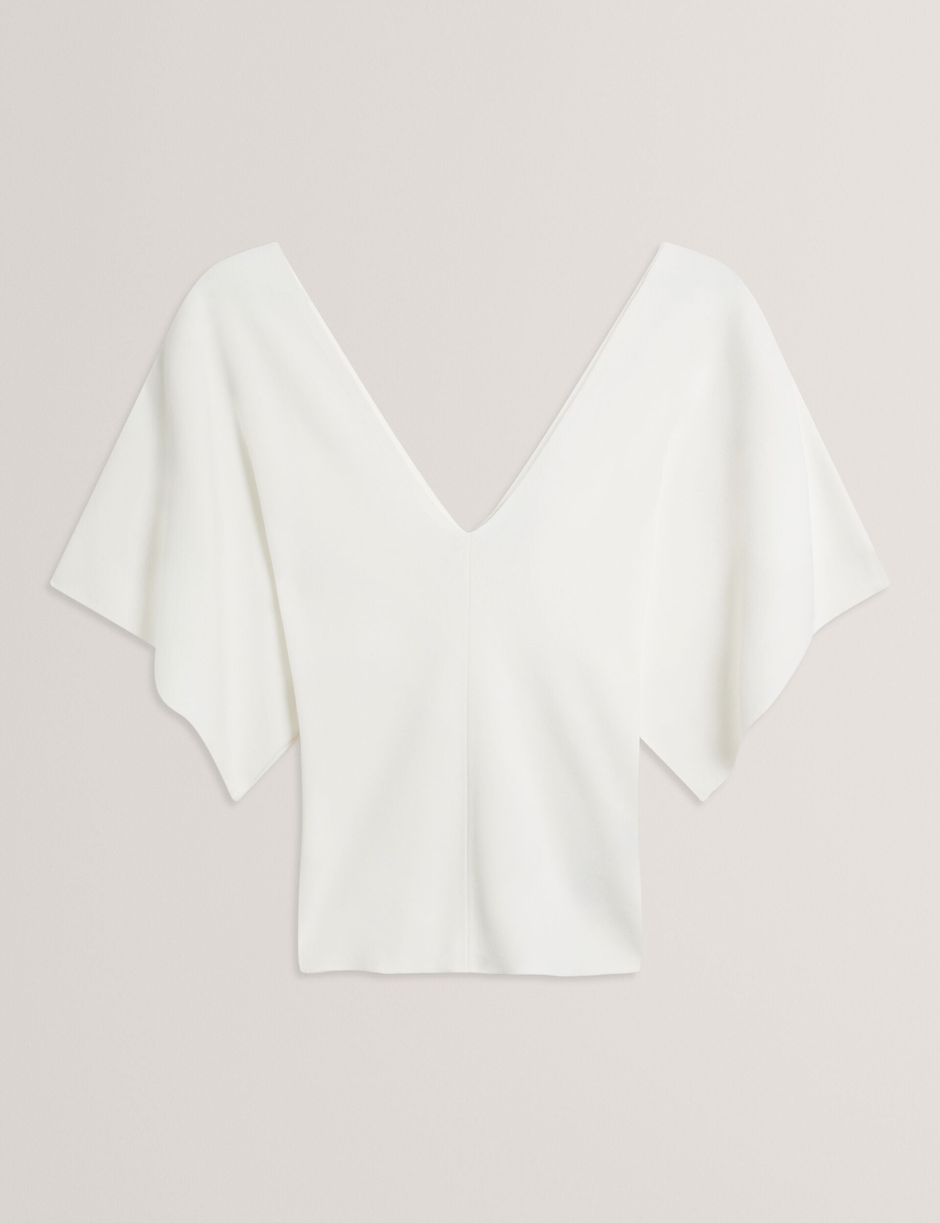 Ted Baker REGINAH - Wide Short Sleeve V-Neck Knitted Top