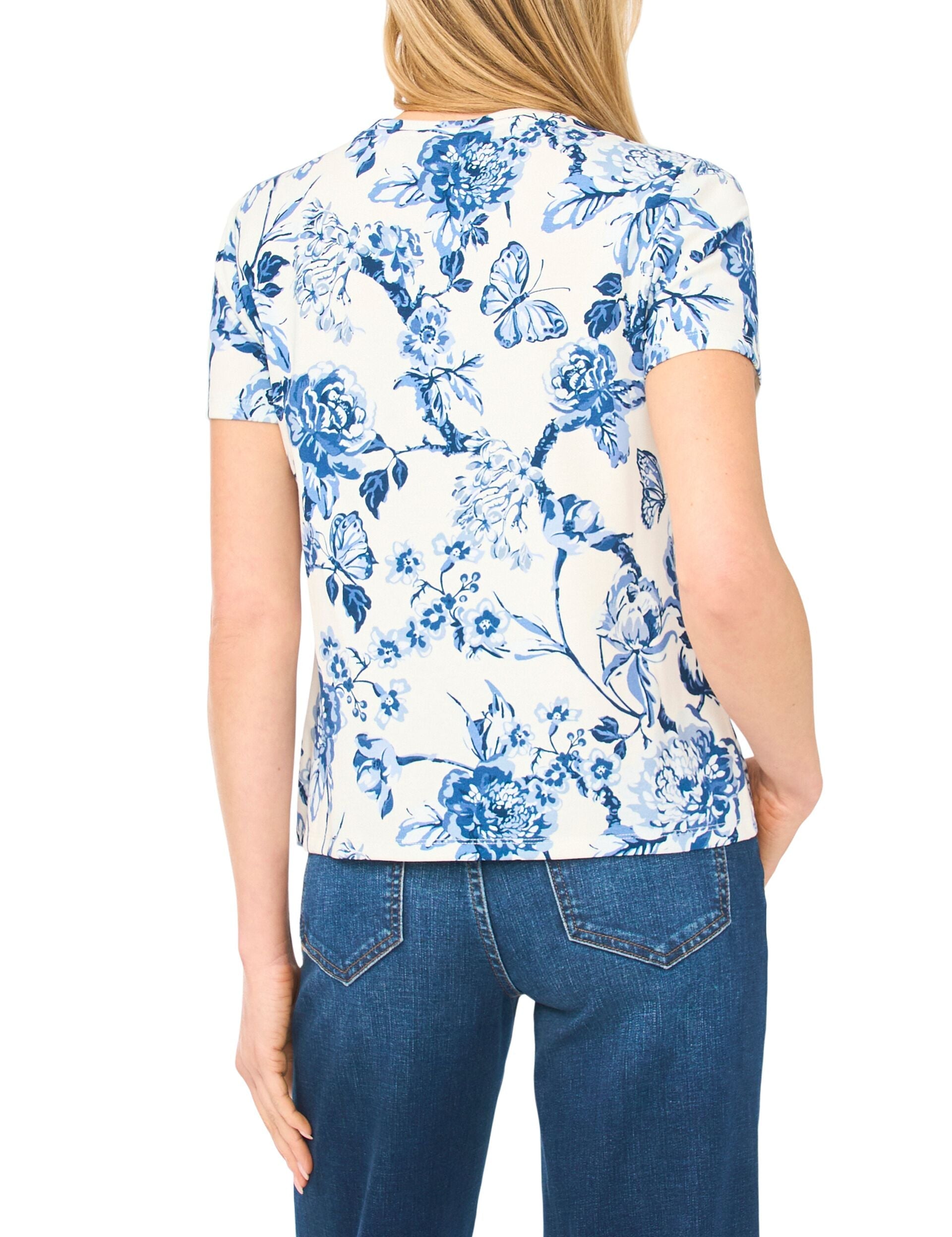 Ted Baker WILLOW Porcelain Print Slim Fit T-Shirt