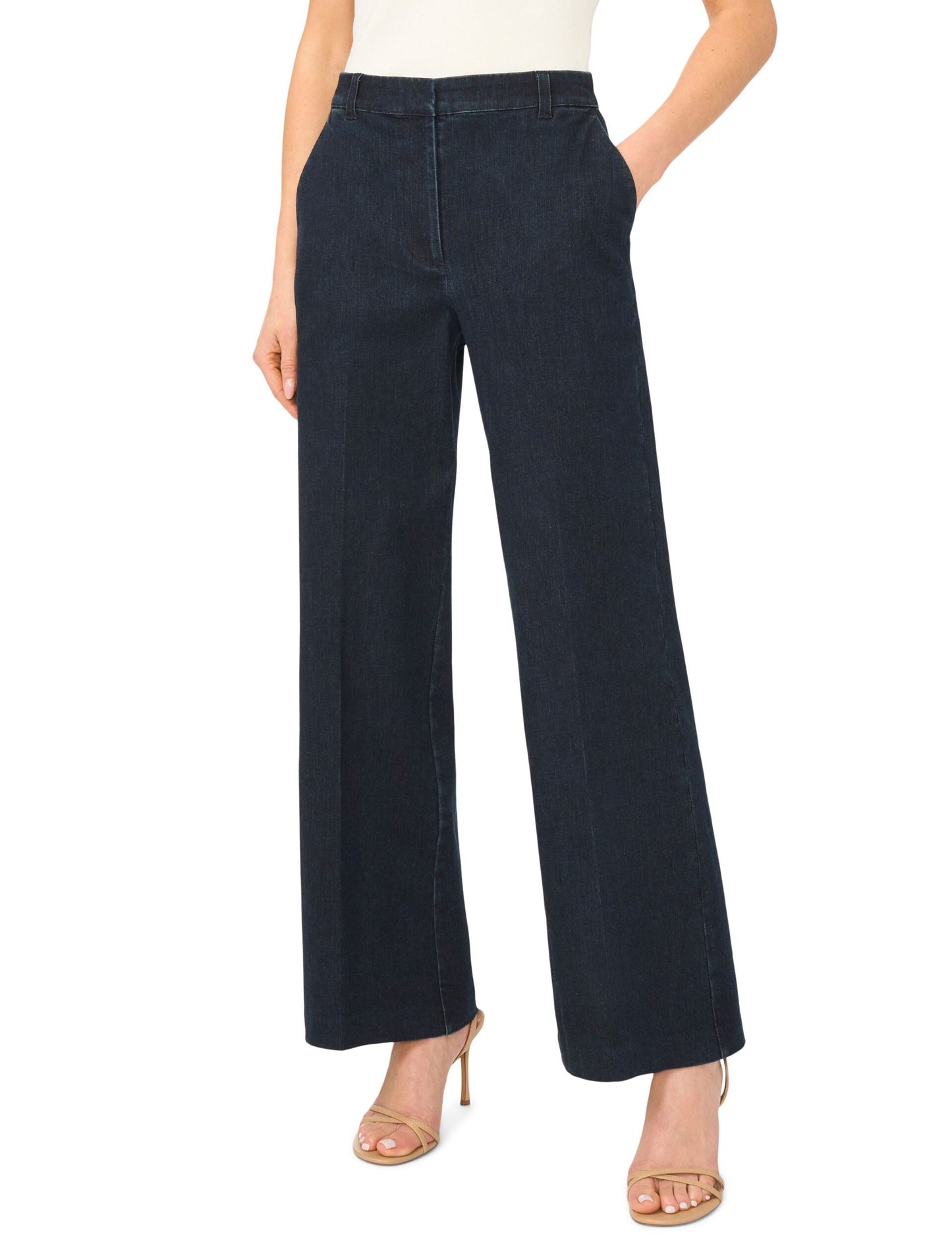 Ted Baker CARINA Dark Rinse Smart Wide Leg Jeans