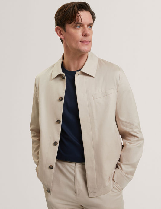 Ted Baker RUBINOJ - Smart Woven Cotton Harrington Jacket