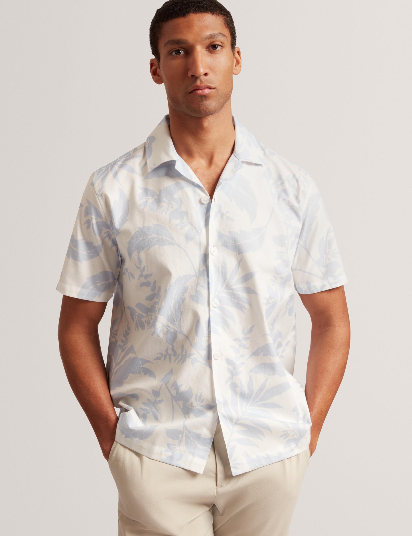 Ted Baker KITS - Short Sleeve Relaxed Floral Print Shirt
