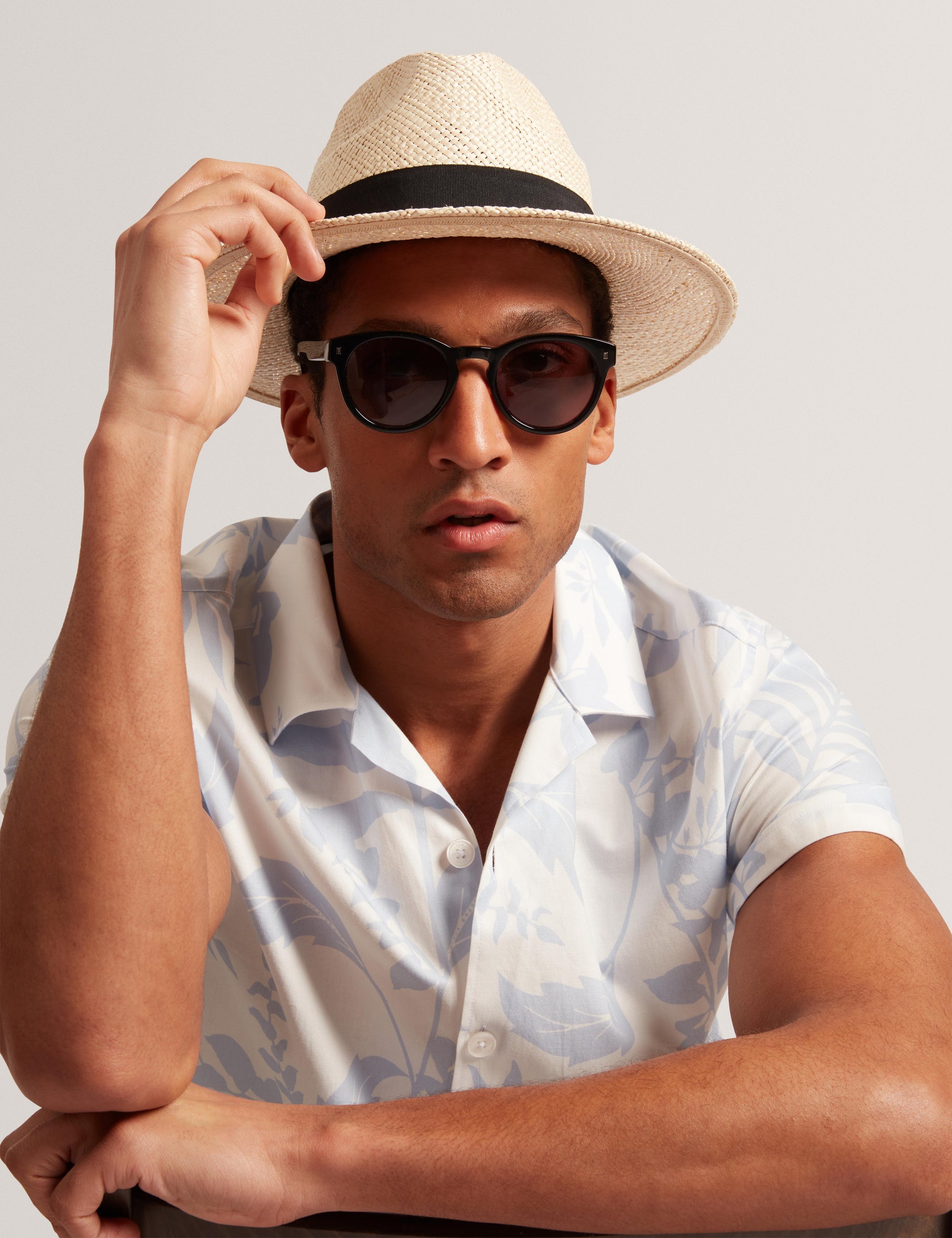 Ted Baker KITS - Short Sleeve Relaxed Floral Print Shirt