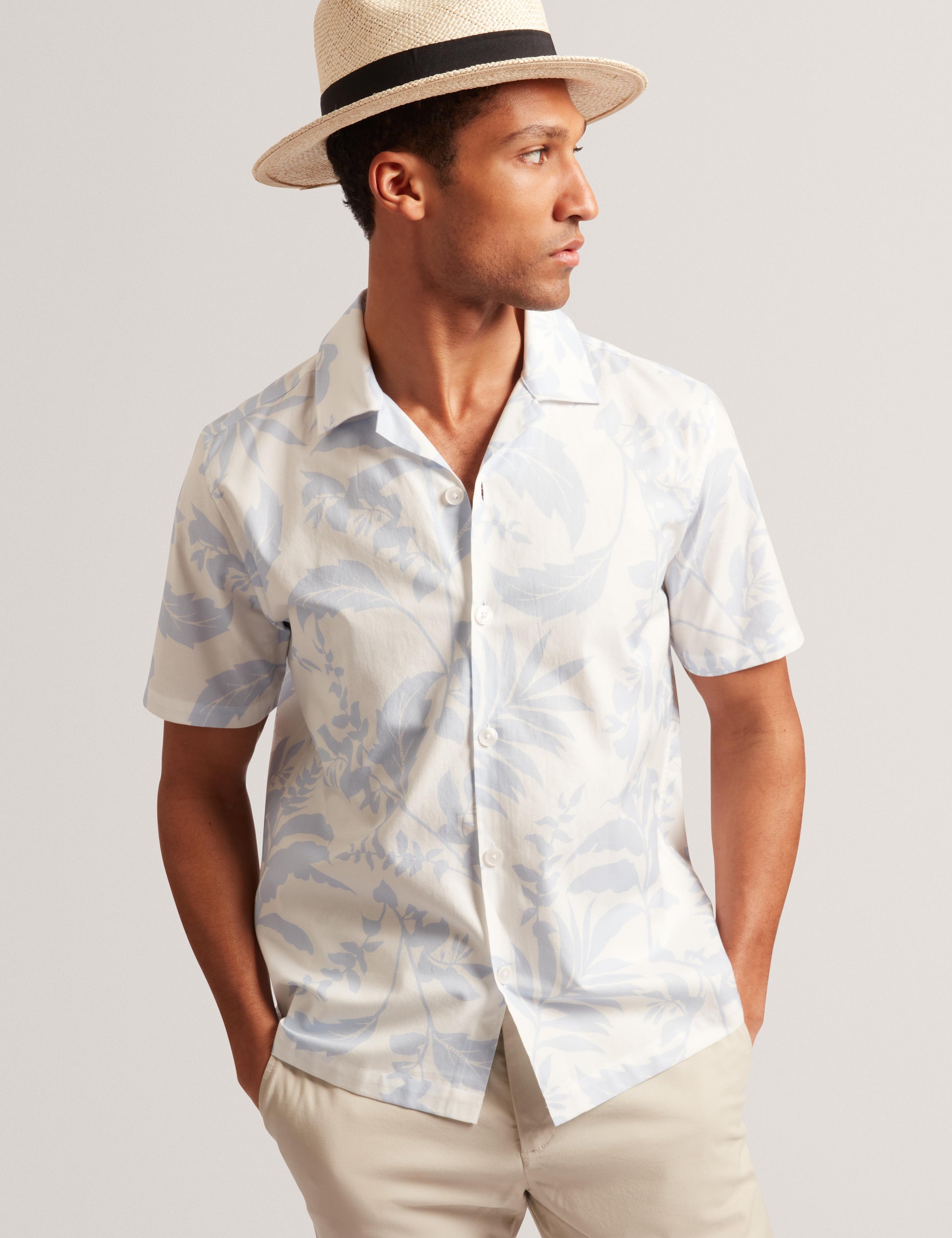 Ted Baker KITS - Short Sleeve Relaxed Floral Print Shirt