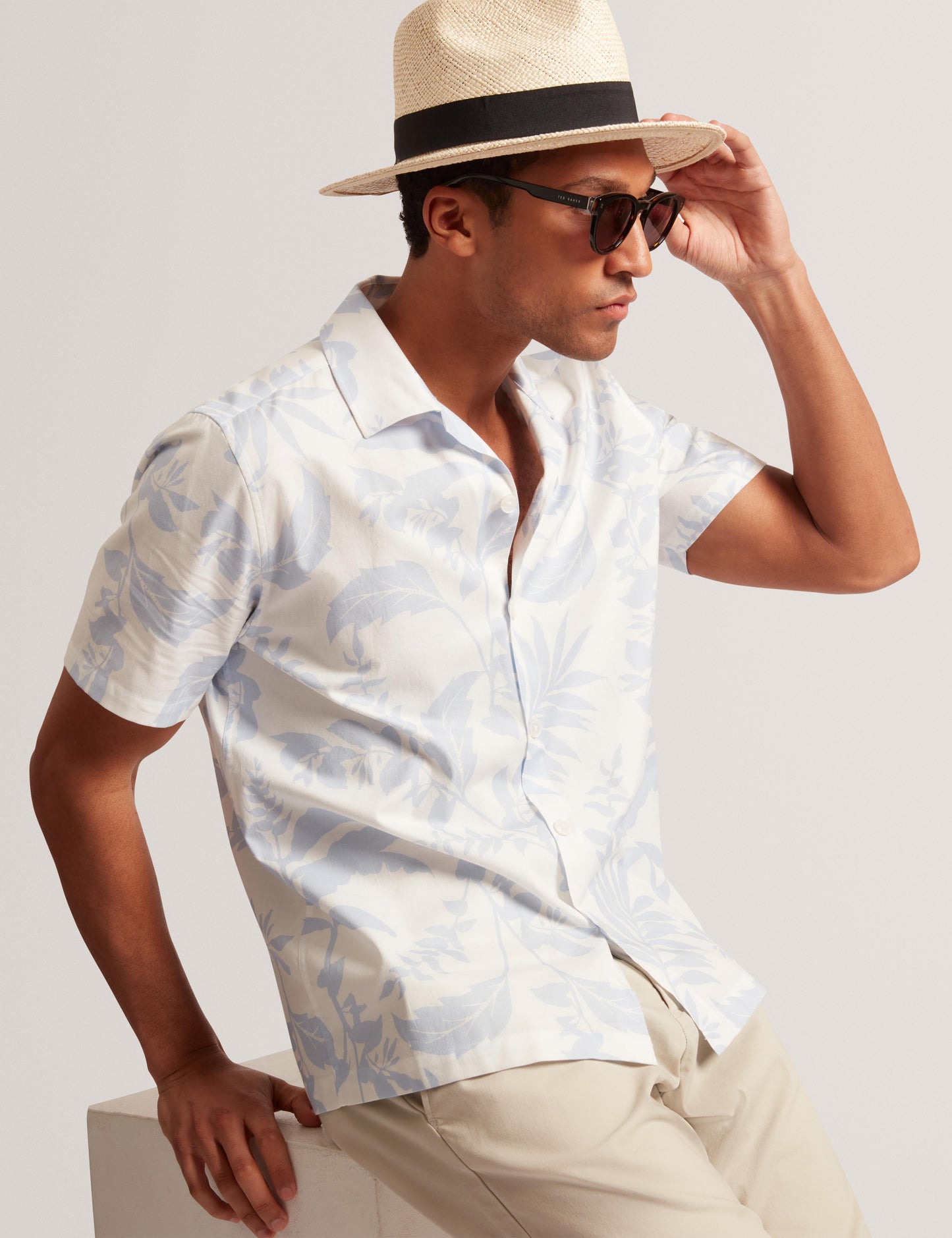 Ted Baker KITS - Short Sleeve Relaxed Floral Print Shirt