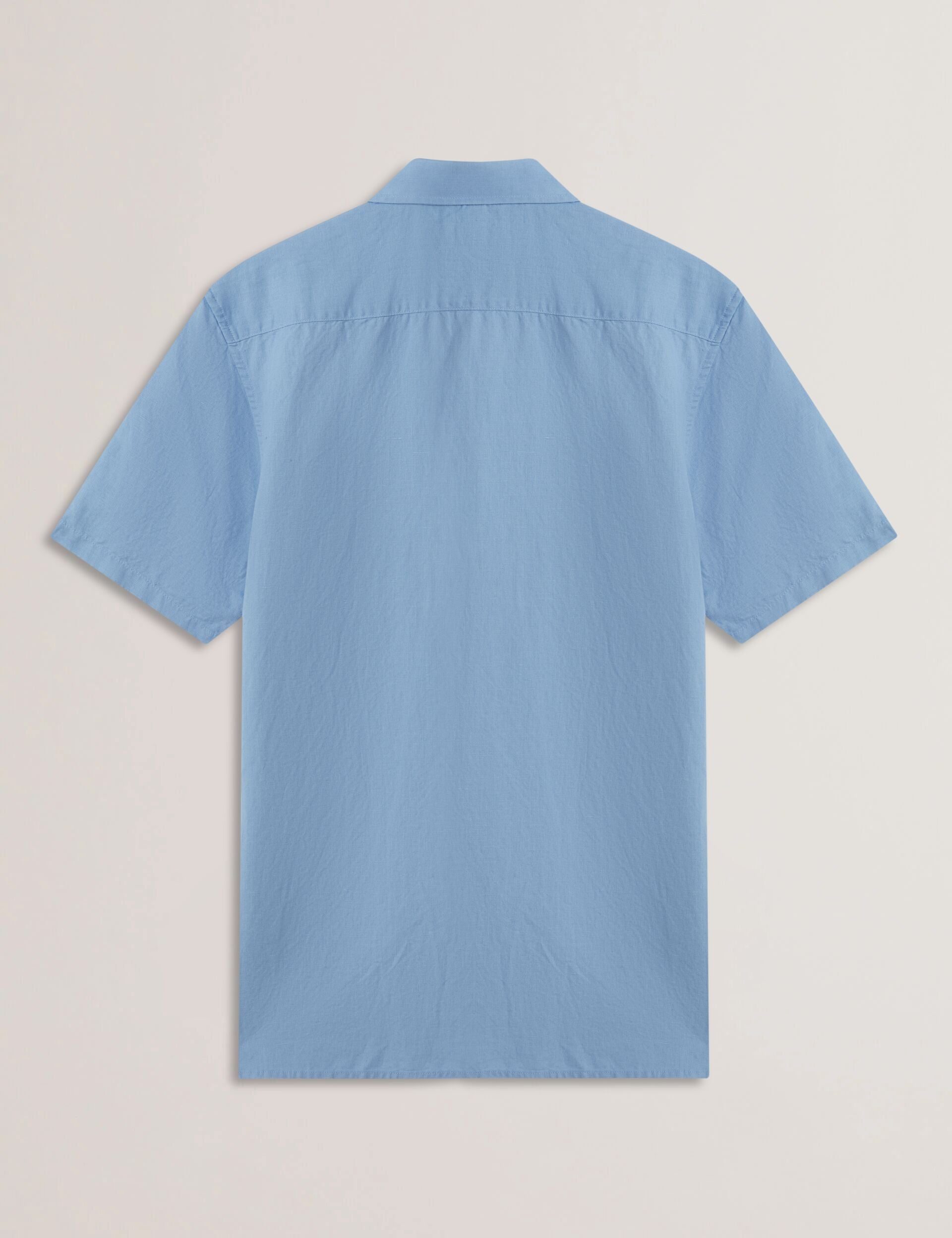 Ted Baker ZEFRE - Blue Short Sleeve Linen Woven Shirt
