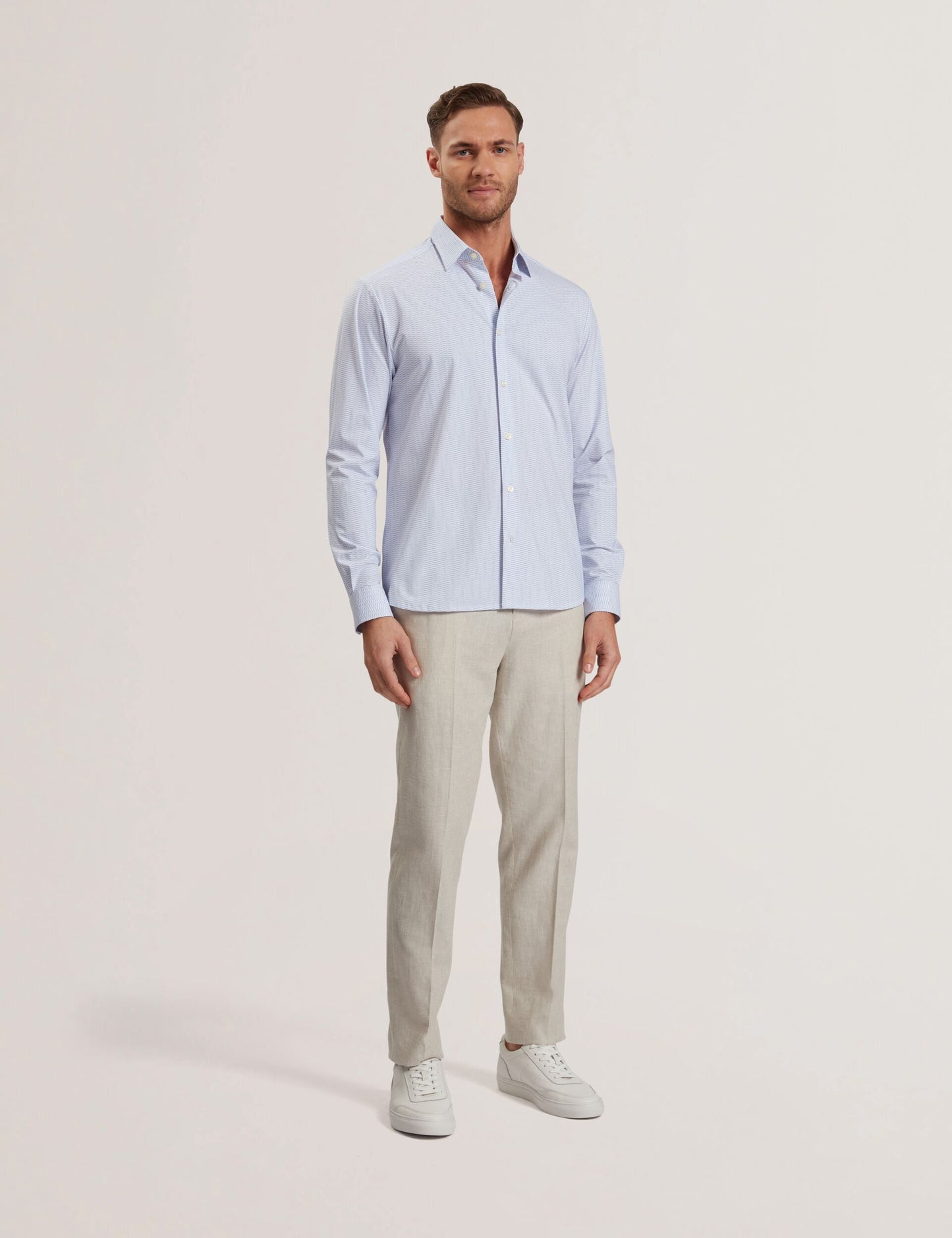 Ted Baker WAVEY - Long Sleeve Geo Print Shirt