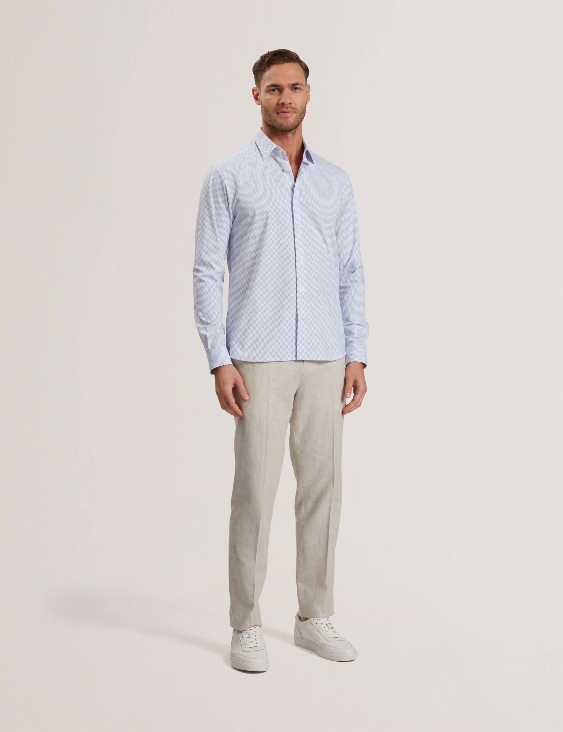 Ted Baker WAVEY - Long Sleeve Geo Print Shirt