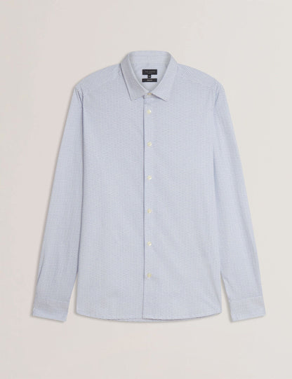 Ted Baker WAVEY - Long Sleeve Geo Print Shirt