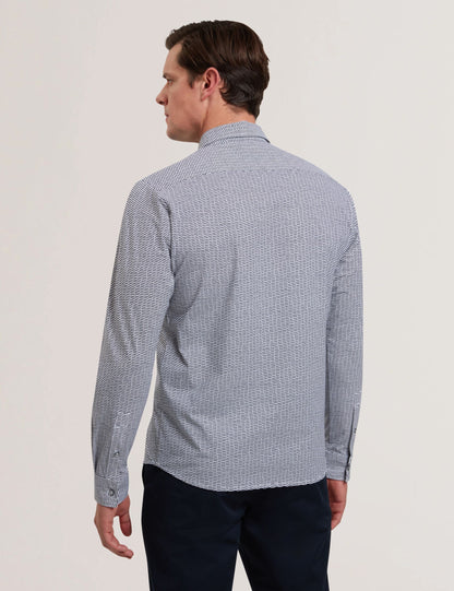 Ted Baker WAVEY - Long Sleeve Geo Print Shirt