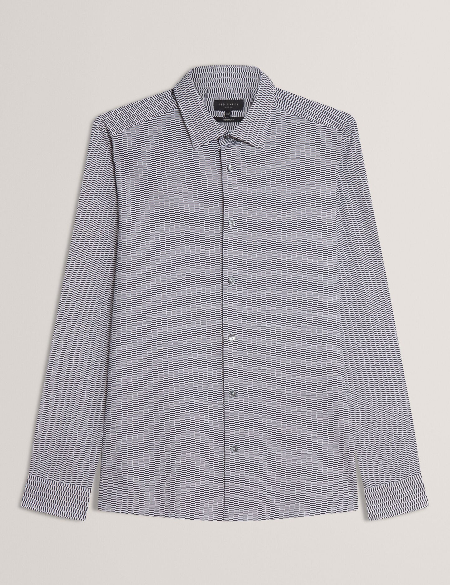 Ted Baker WAVEY - Long Sleeve Geo Print Shirt