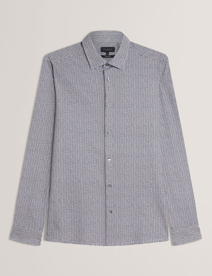 Ted Baker WAVEY - Long Sleeve Geo Print Shirt