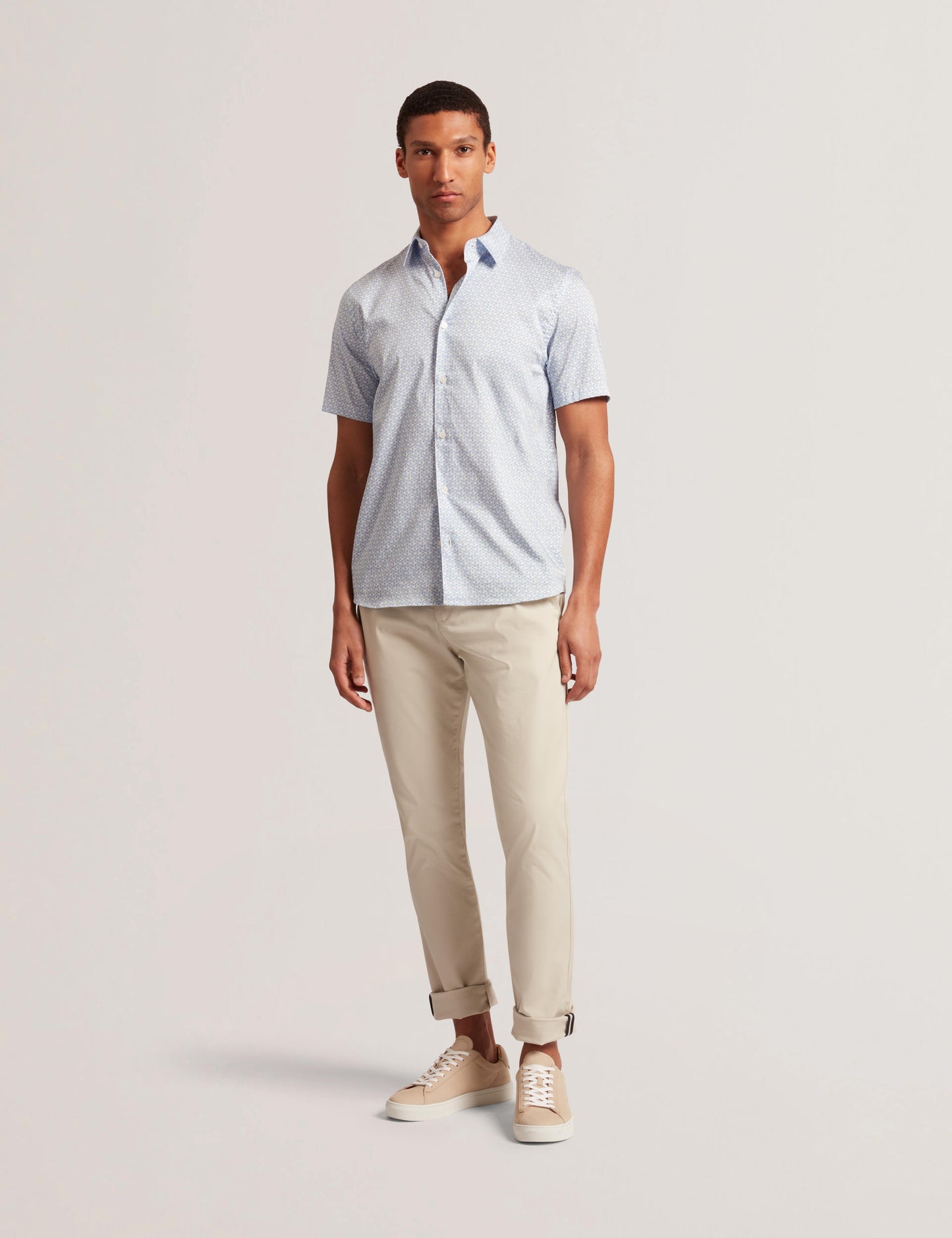 Ted Baker ALPHSO - SS Regular Fit Geo Shirt