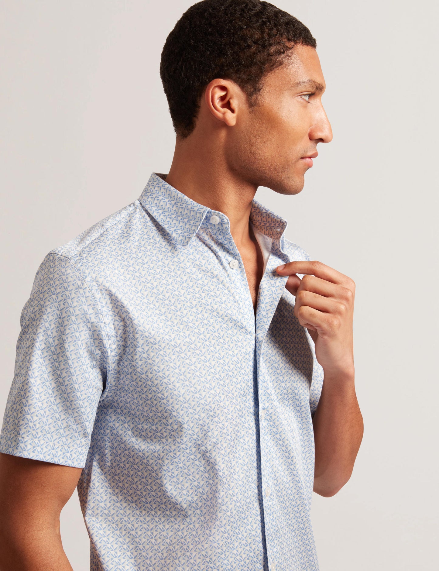 Ted Baker ALPHSO - SS Regular Fit Geo Shirt