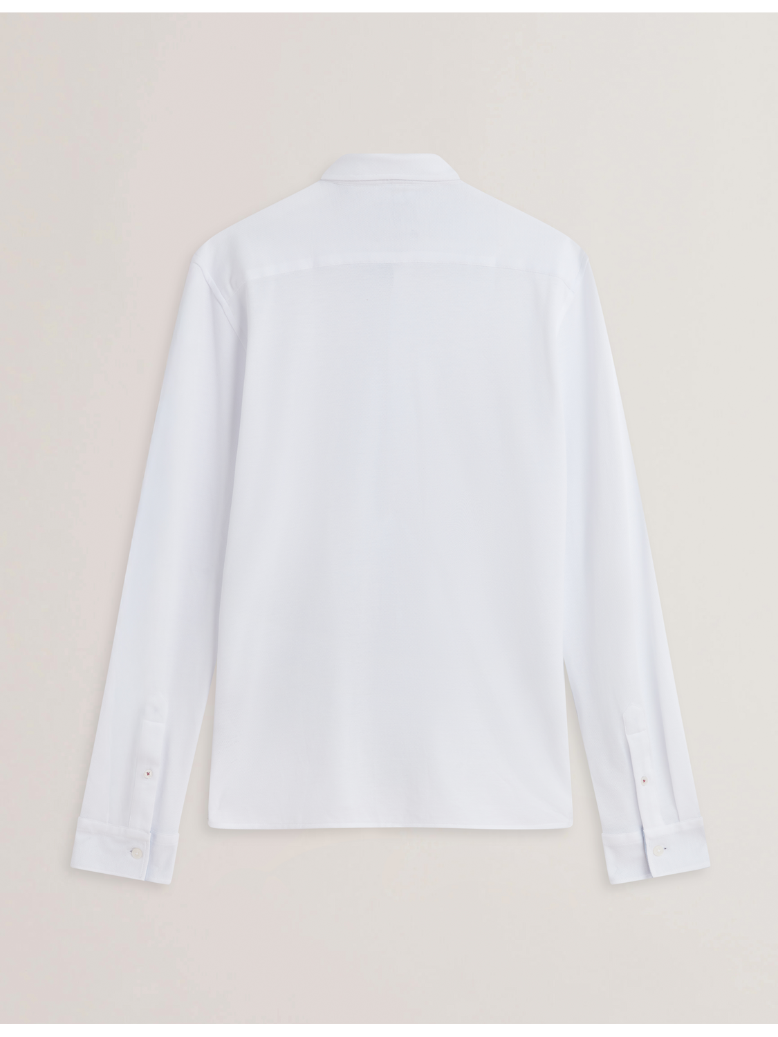 Ted Baker LUCKEY - Long Sleeve Pique Cotton Jersey Shirt
