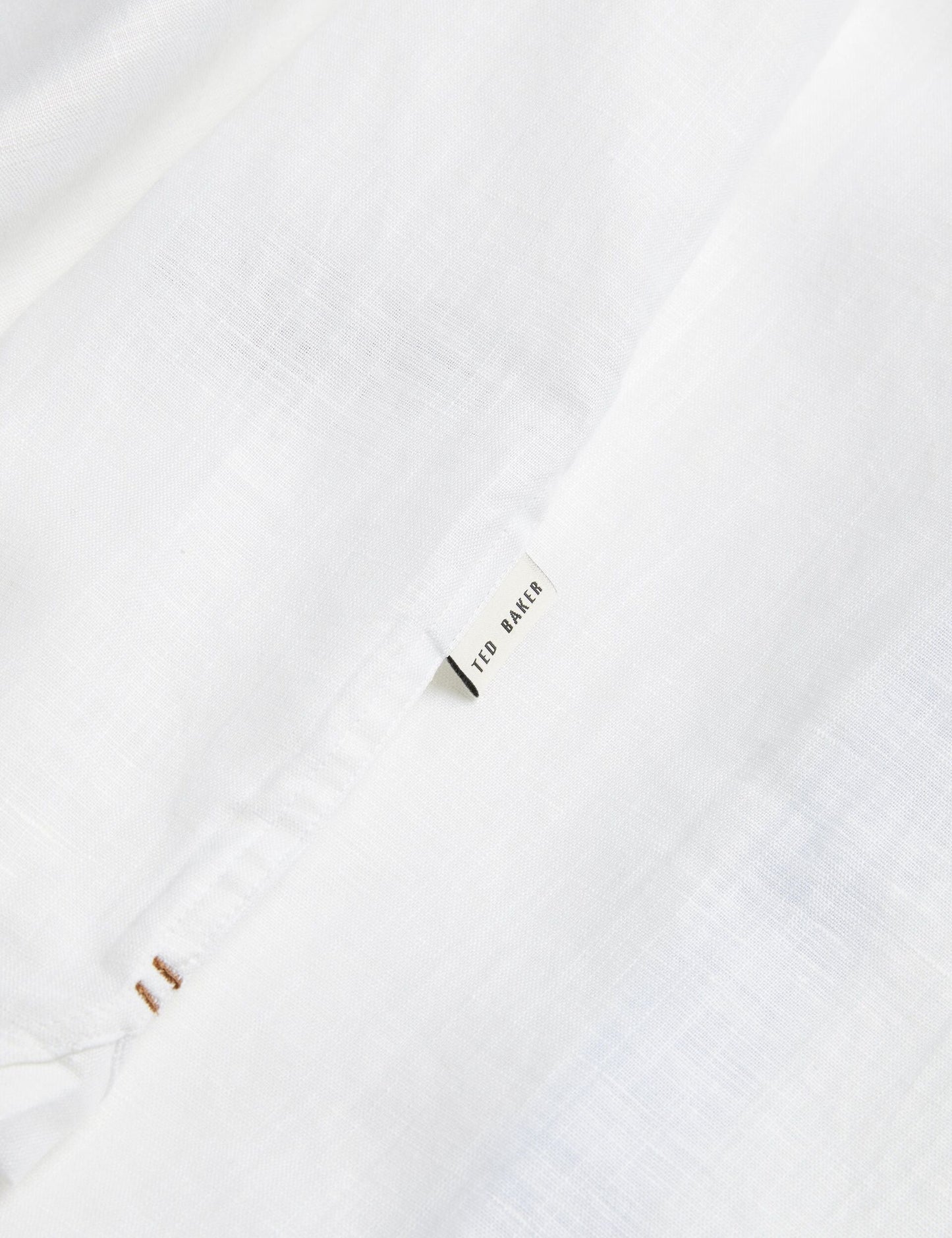 Ted Baker PALOMAS - Short Sleeve Textured Linen Cotton Shirt