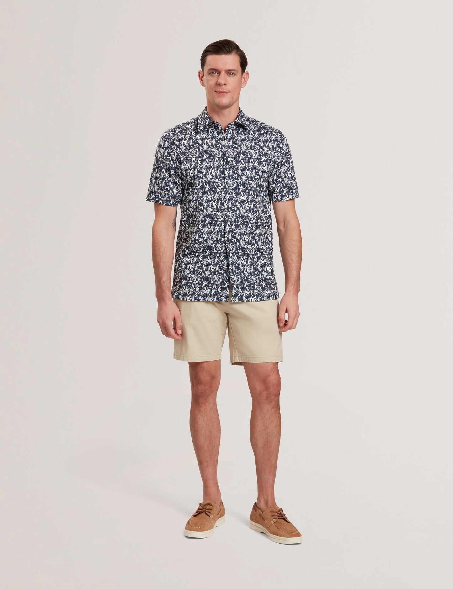Ted Baker TAVARO - Short Sleeve Abstract Floral Print Shirt