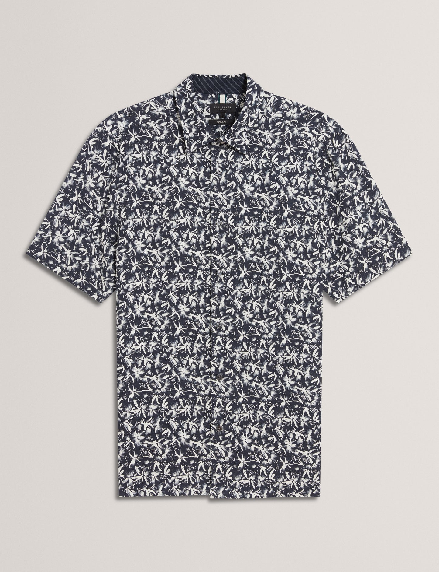 Ted Baker TAVARO - Short Sleeve Abstract Floral Print Shirt