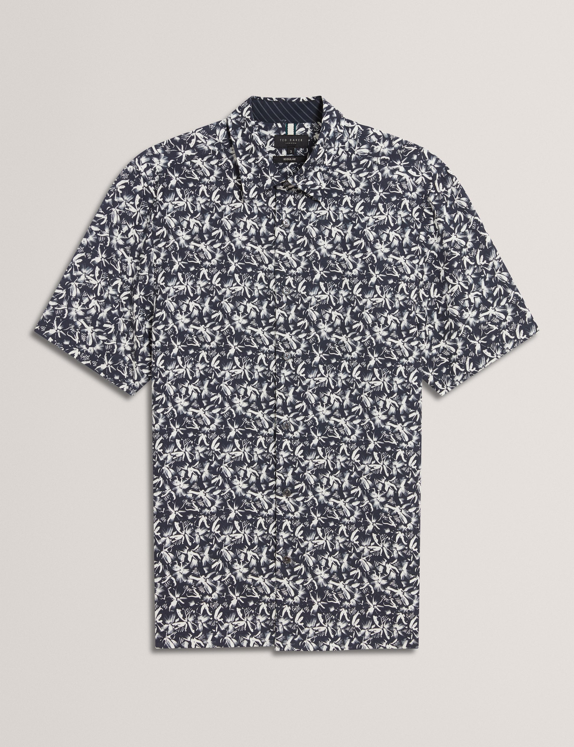 Ted Baker TAVARO - Short Sleeve Abstract Floral Print Shirt