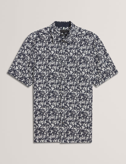 Ted Baker TAVARO - Short Sleeve Abstract Floral Print Shirt