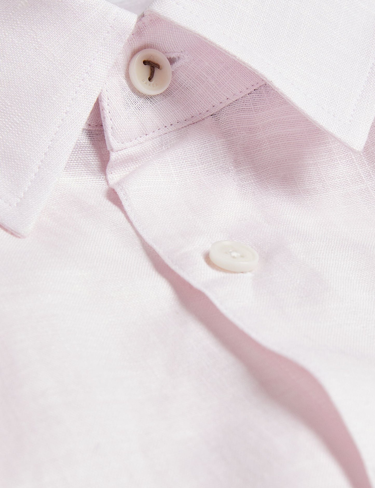 Ted Baker ROMEOS - Regular Fit Cotton Linen Long Sleeve Shirt
