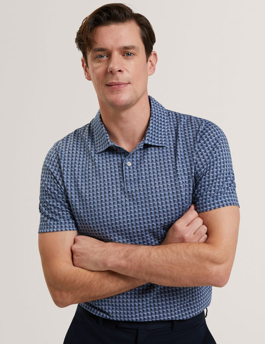 Ted Baker ZUMURUD Tile Print Cotton Short Sleeve Shirt