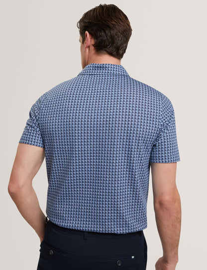 Ted Baker ZUMURUD Tile Print Cotton Short Sleeve Shirt
